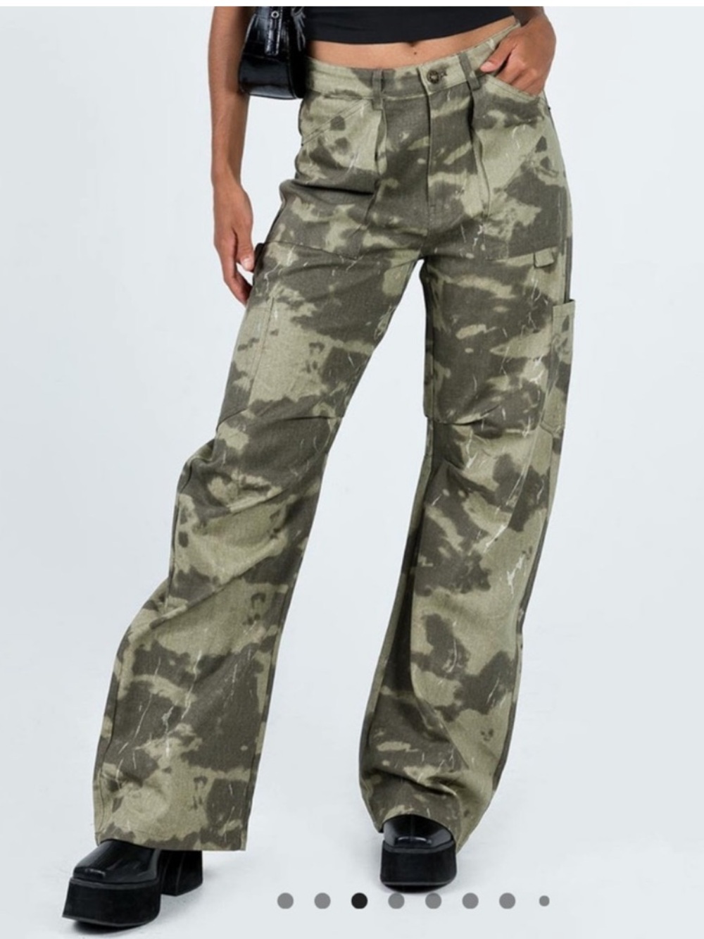 Lioness Miami Vice Cargo Pants Camouflage XS Y2K